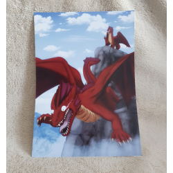 Illustration A4 Dragon - Learn to Fly