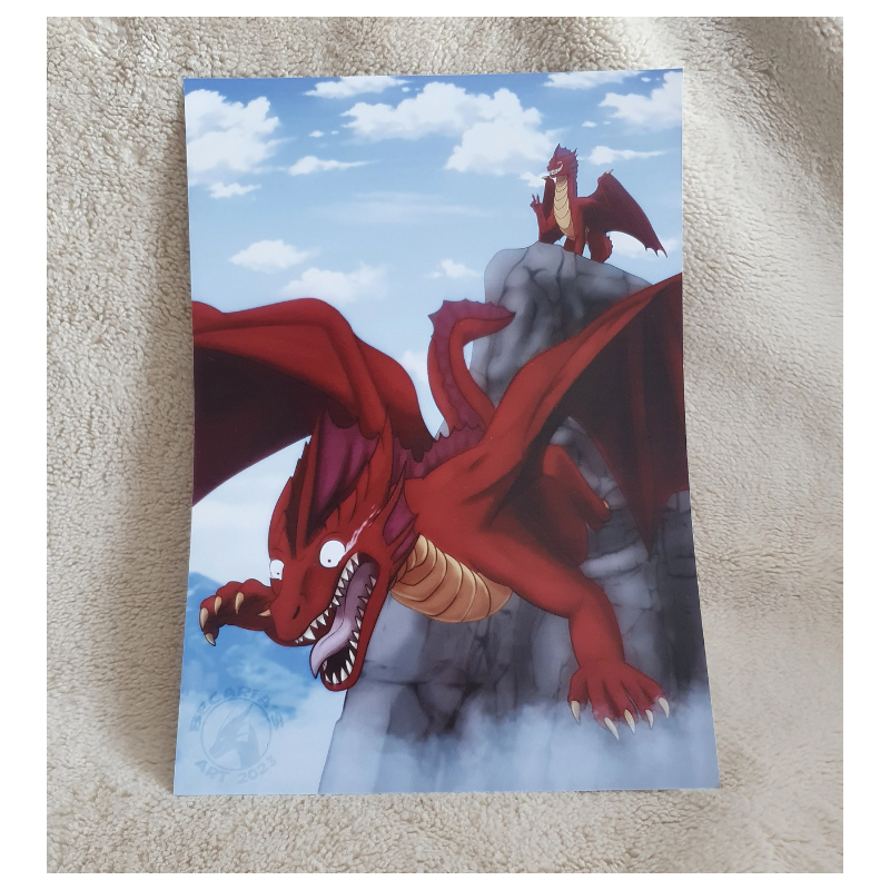 Illustration A4 Dragon - Learn to Fly