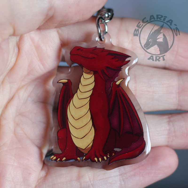 Little Red Dragon Keychain