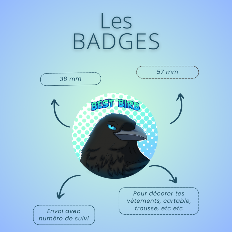 Badge corbeau best bird