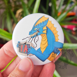 Badge Dragon "No AI"