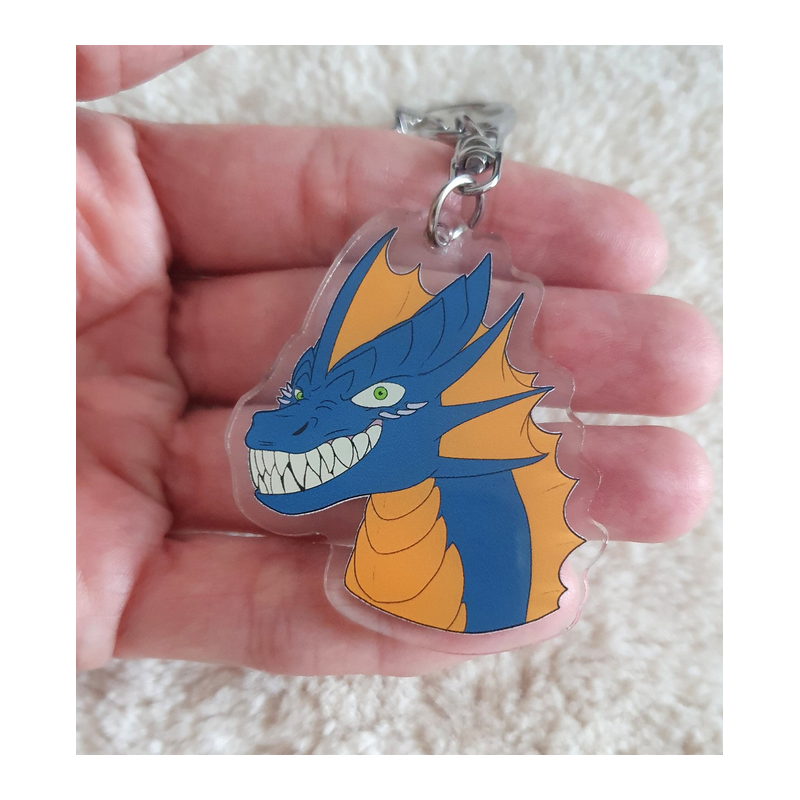 Creepy Dragon Keychain