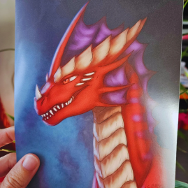 A5 Print - Red Dragon Syzdothyx