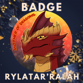 Badge dragon rouge donjons et dragons