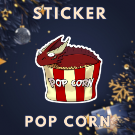 Sticker Dragon -  "Pop Corn"