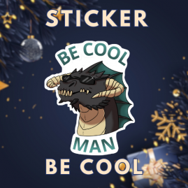 Sticker Dragon -  "Black Dragon"