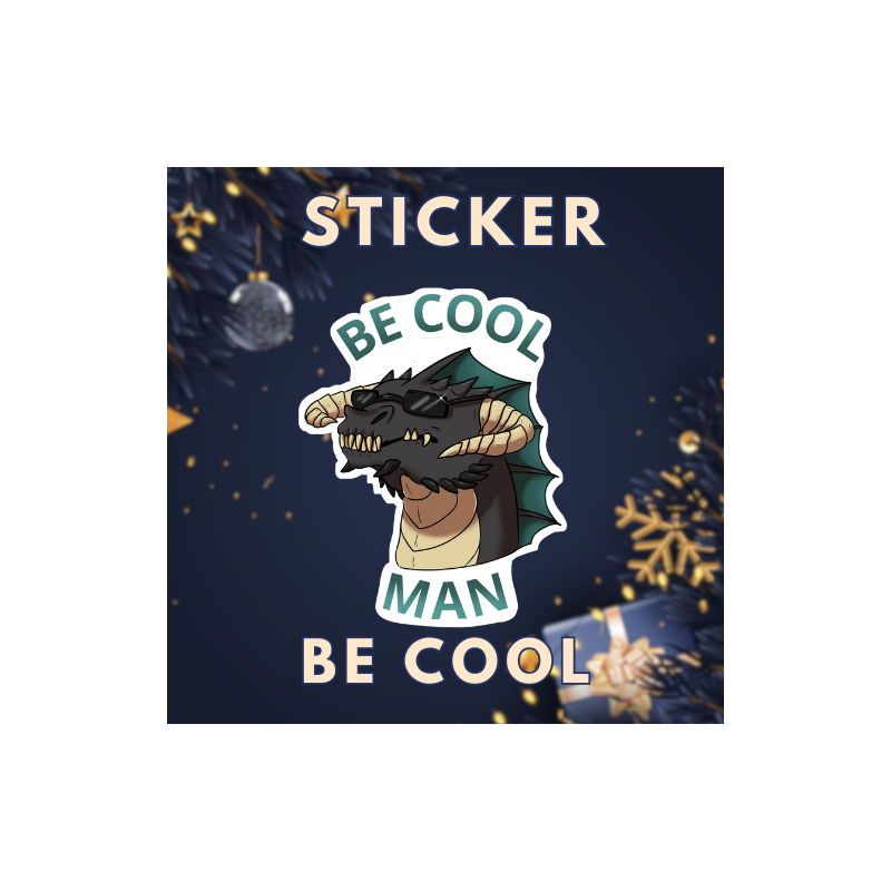 Sticker Dragon -  "Black Dragon"