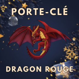 Porte-clé dragon rouge