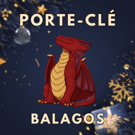 Porte-clé petit dragon rouge