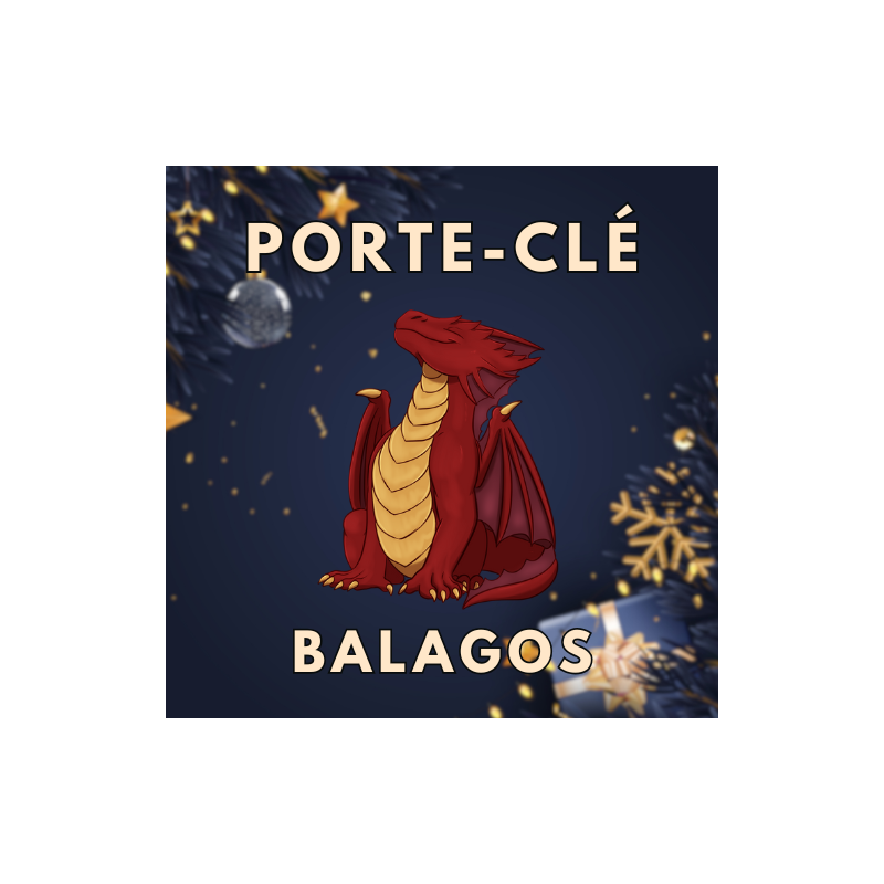 Porte-clé petit dragon rouge