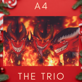 Illustration A4 Dragon - The Trio