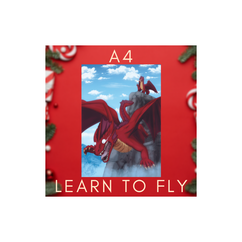 Illustration A4 Dragon - Learn to Fly