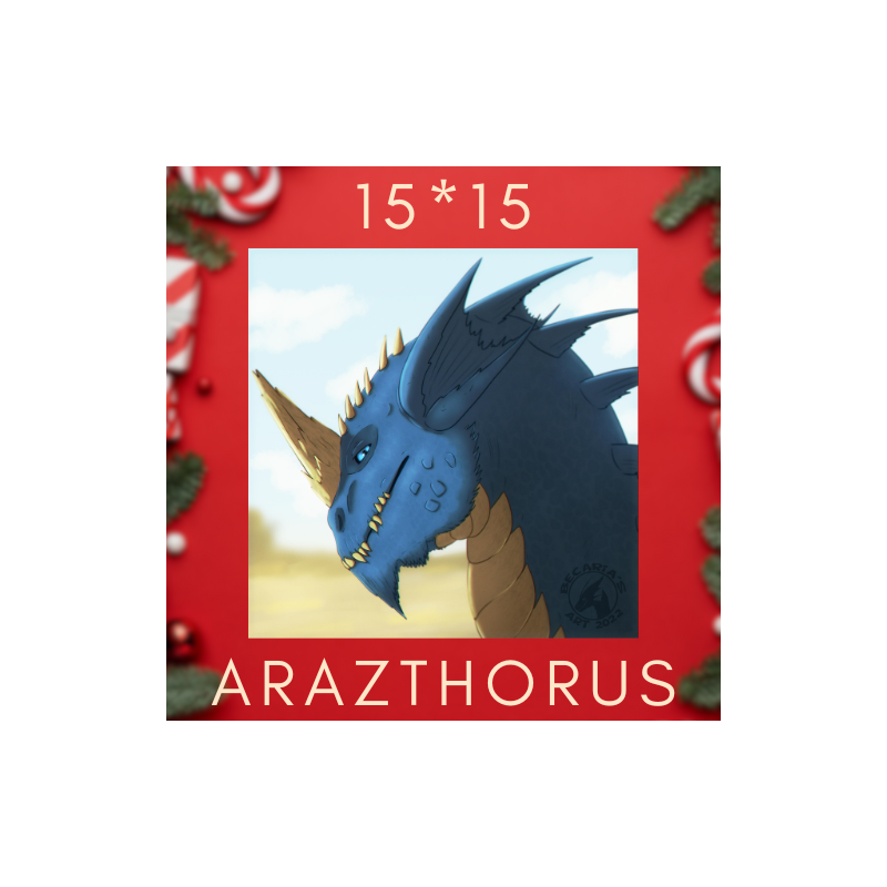 Dragon Print Square - Arazthorus