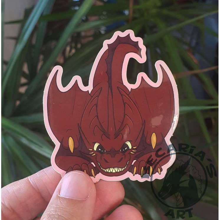 Sticker Dragon "You're my prey!"
