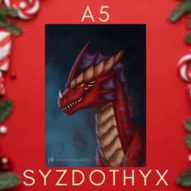 A5 Print - Red Dragon Syzdothyx