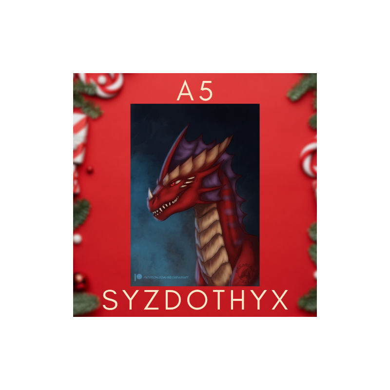 A5 Print - Red Dragon Syzdothyx