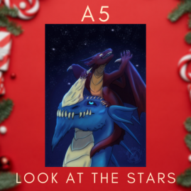 Illustration A5 Dragon - Look at the Stars