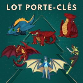 Lot Porte-clés Dragon