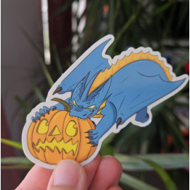 Sticker Dragon Citrouille