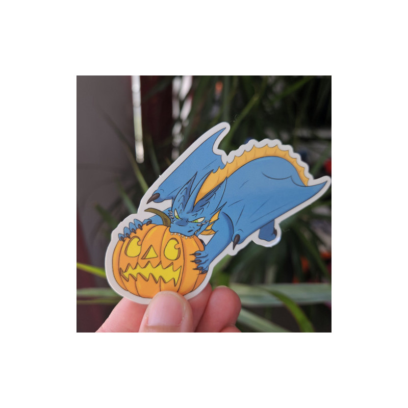 Sticker Dragon Citrouille