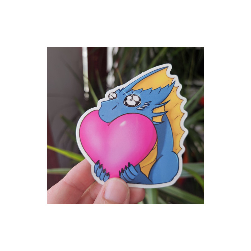 Sticker Coeur de Dragon