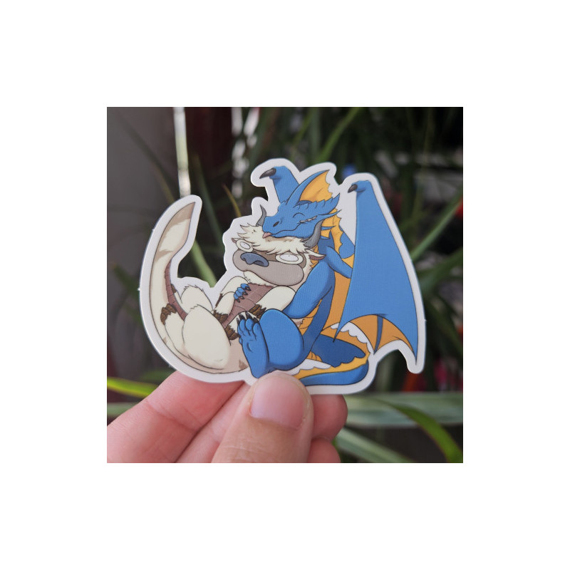 Sticker Dragon and Bison
