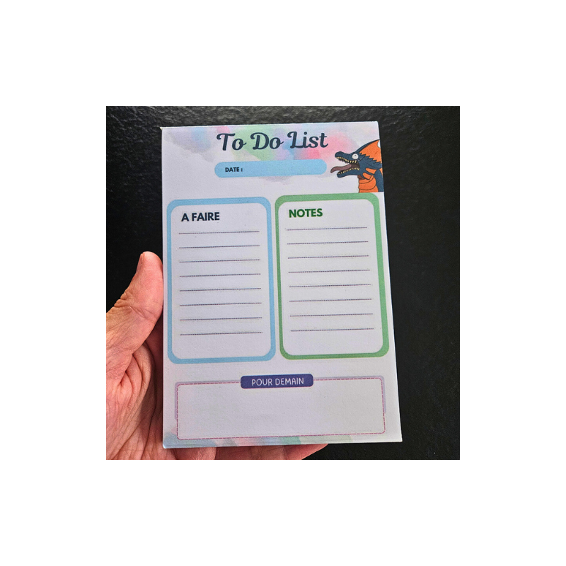 Dragon To Do List Notepad