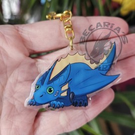 Little Blue Dragon Keychain