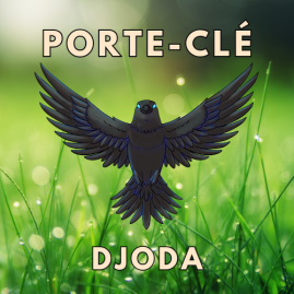 Crow keychain "Djoda"