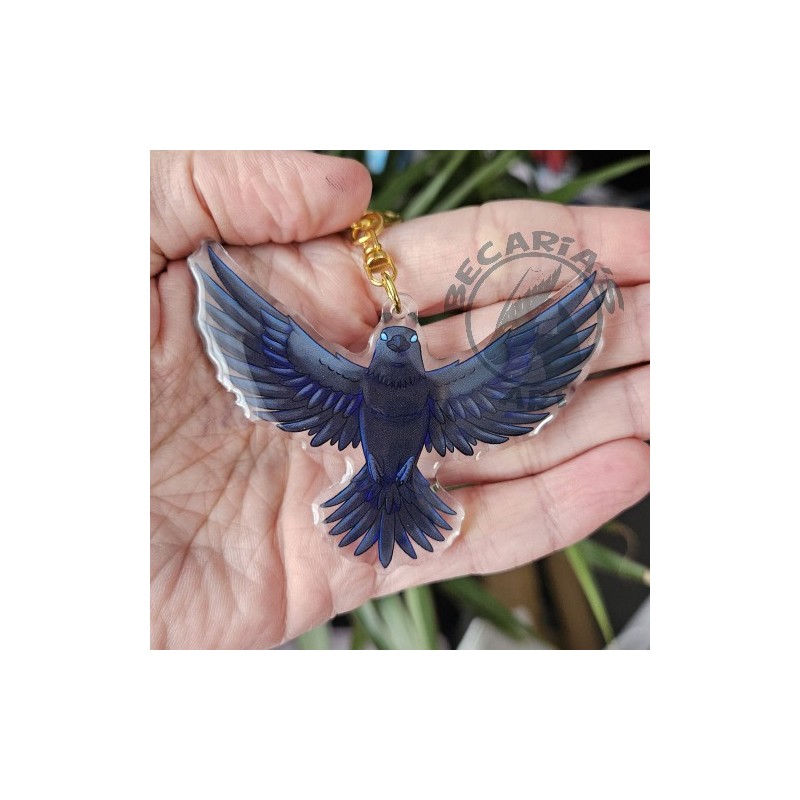Crow keychain "Djoda"