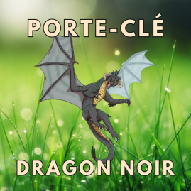 Keychain Black Dragon