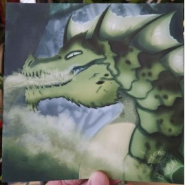D&D Green Dragon Square Print