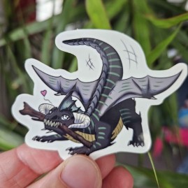 Sticker Black Dragon