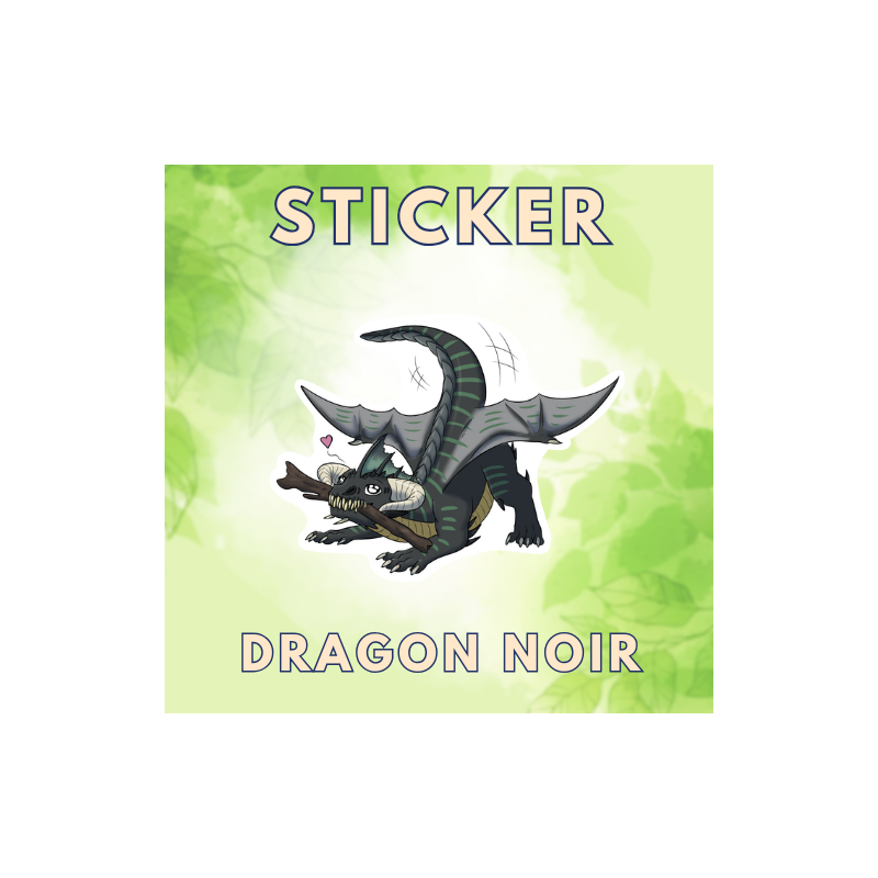 Sticker Black Dragon