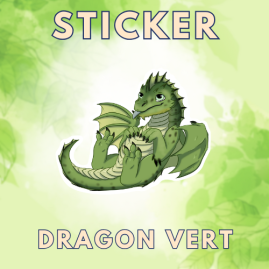 Sticker Green Dragon