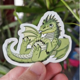 Sticker Green Dragon