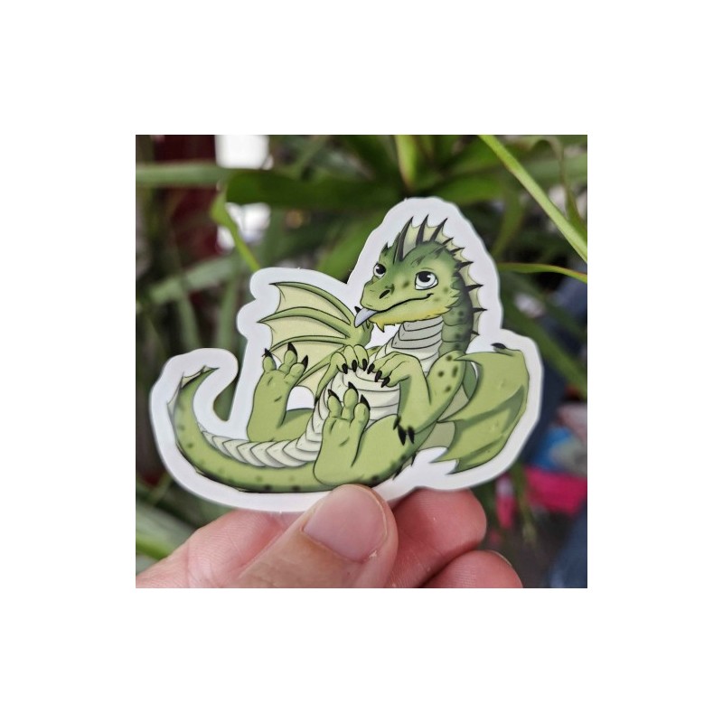 Sticker Dragon Vert