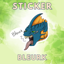 Sticker Disgusted Dragon