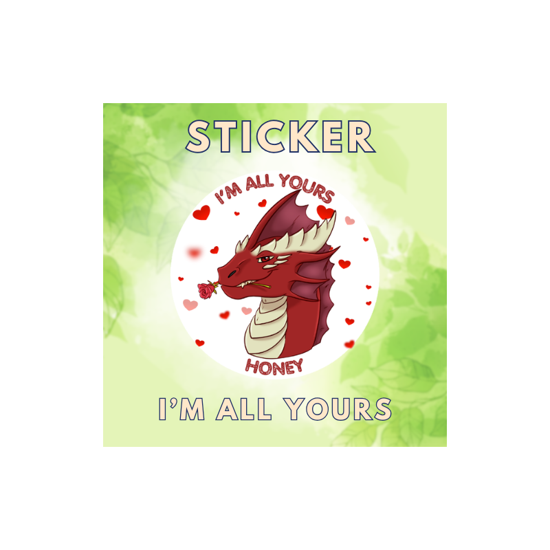 Sticker Dragon Amoureux