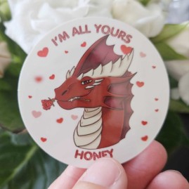 Sticker Dragon Amoureux