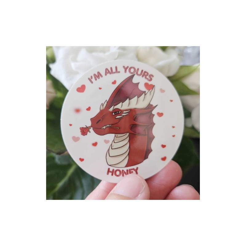 Sticker Dragon Amoureux